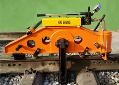 Stroj na ohýbanie koľajníc